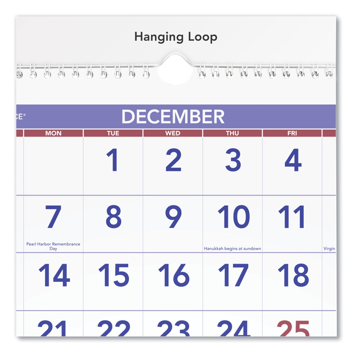 AT-A-GLANCE® Deluxe Three-Month Reference Wall Calendar - Image 2