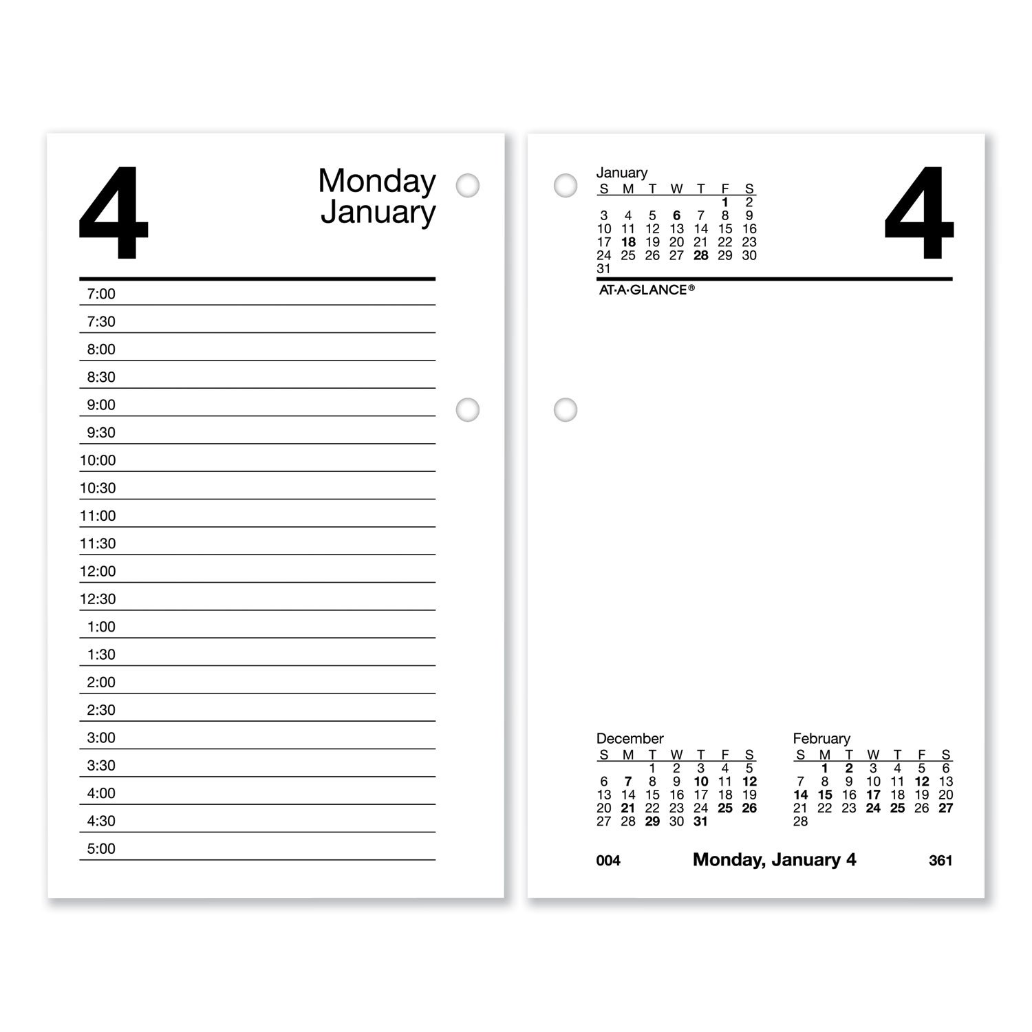 AT-A-GLANCE® Desk Calendar Refill