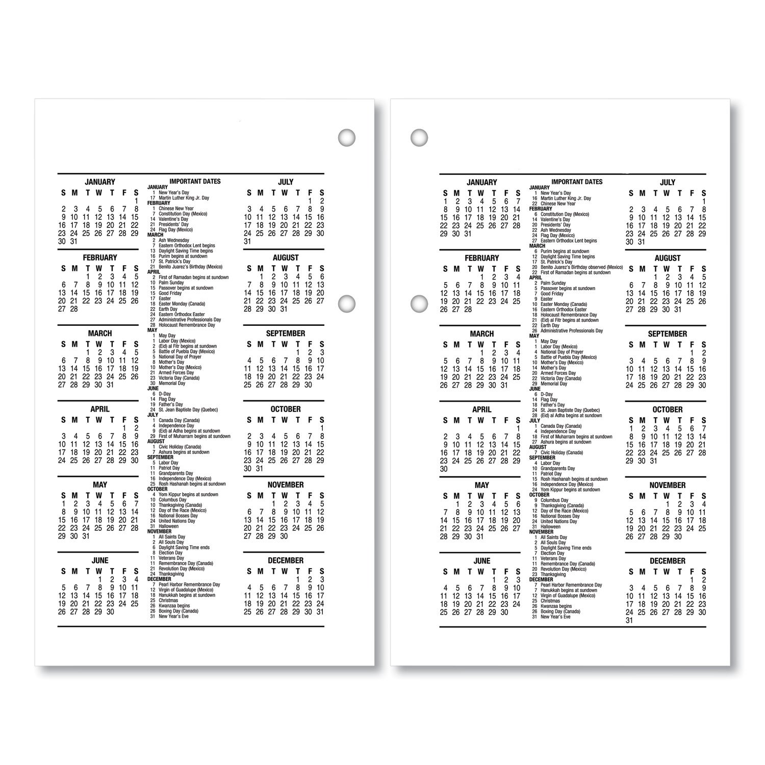 AT-A-GLANCE® Desk Calendar Refill - Image 2
