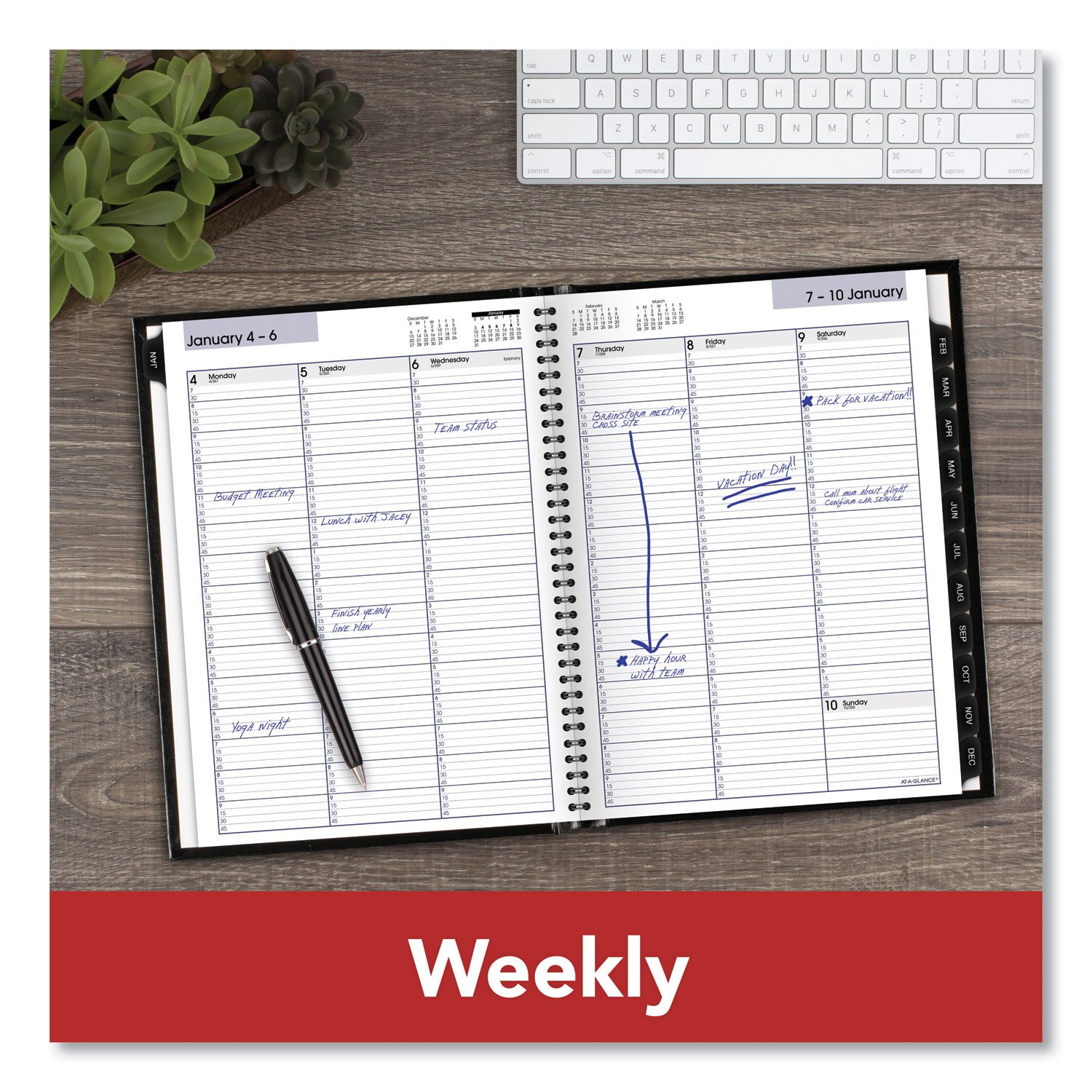 AT-A-GLANCE® DayMinder® Hardcover Weekly Appointment Book - Image 6