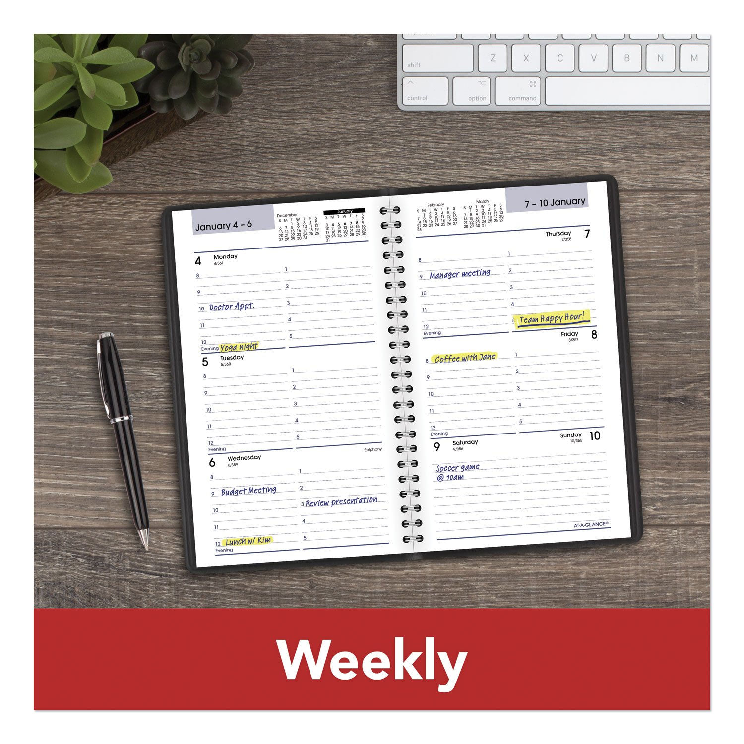 AT-A-GLANCE® DayMinder® Block Format Weekly Appointment Book - Image 6