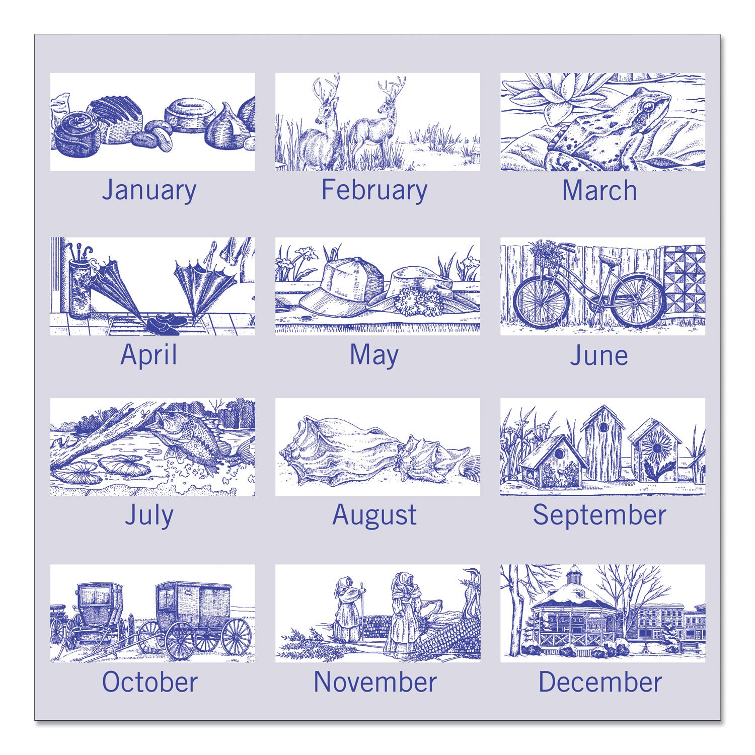 AT-A-GLANCE® 12-Month Illustrator's Edition Wall Calendar - Image 2
