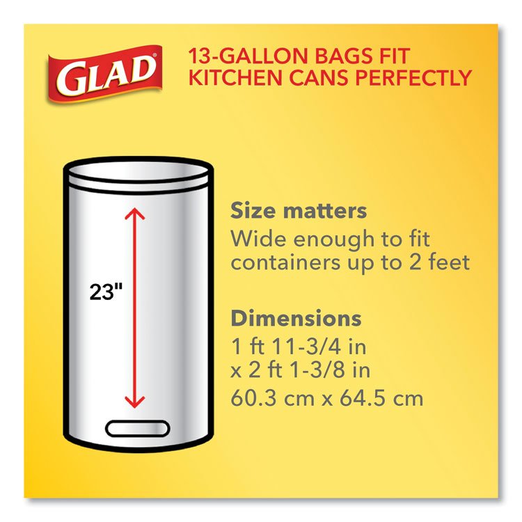 Glad® ForceFlex™ Kitchen Drawstring Trash Bags - Image 6