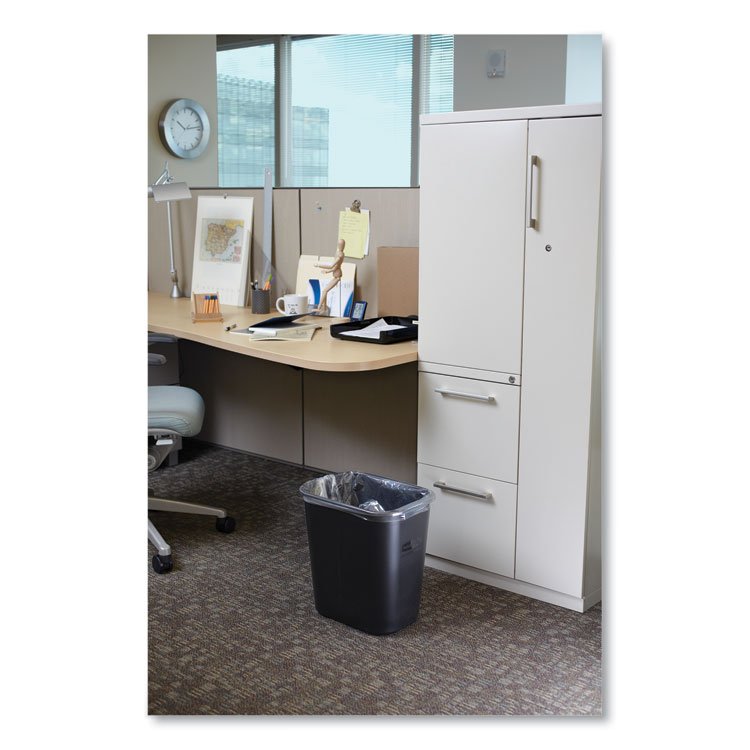Rubbermaid® Commercial Deskside Plastic Wastebasket - Image 6