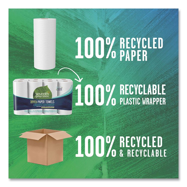Seventh Generation® 100% Recycled Paper Kitchen Towel Rolls - Image 4