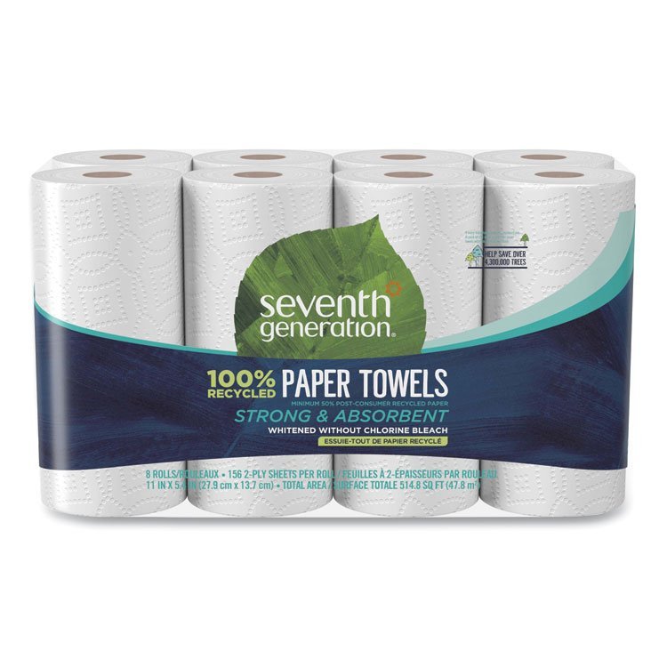 Seventh Generation® 100% Recycled Paper Kitchen Towel Rolls
