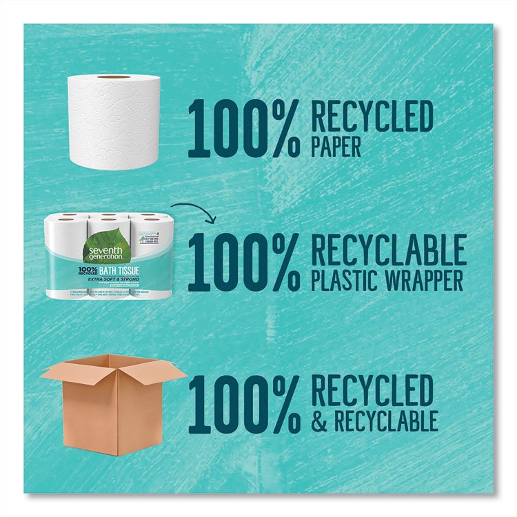 Seventh Generation® 100% Recycled Bathroom Tissue Rolls - Image 4