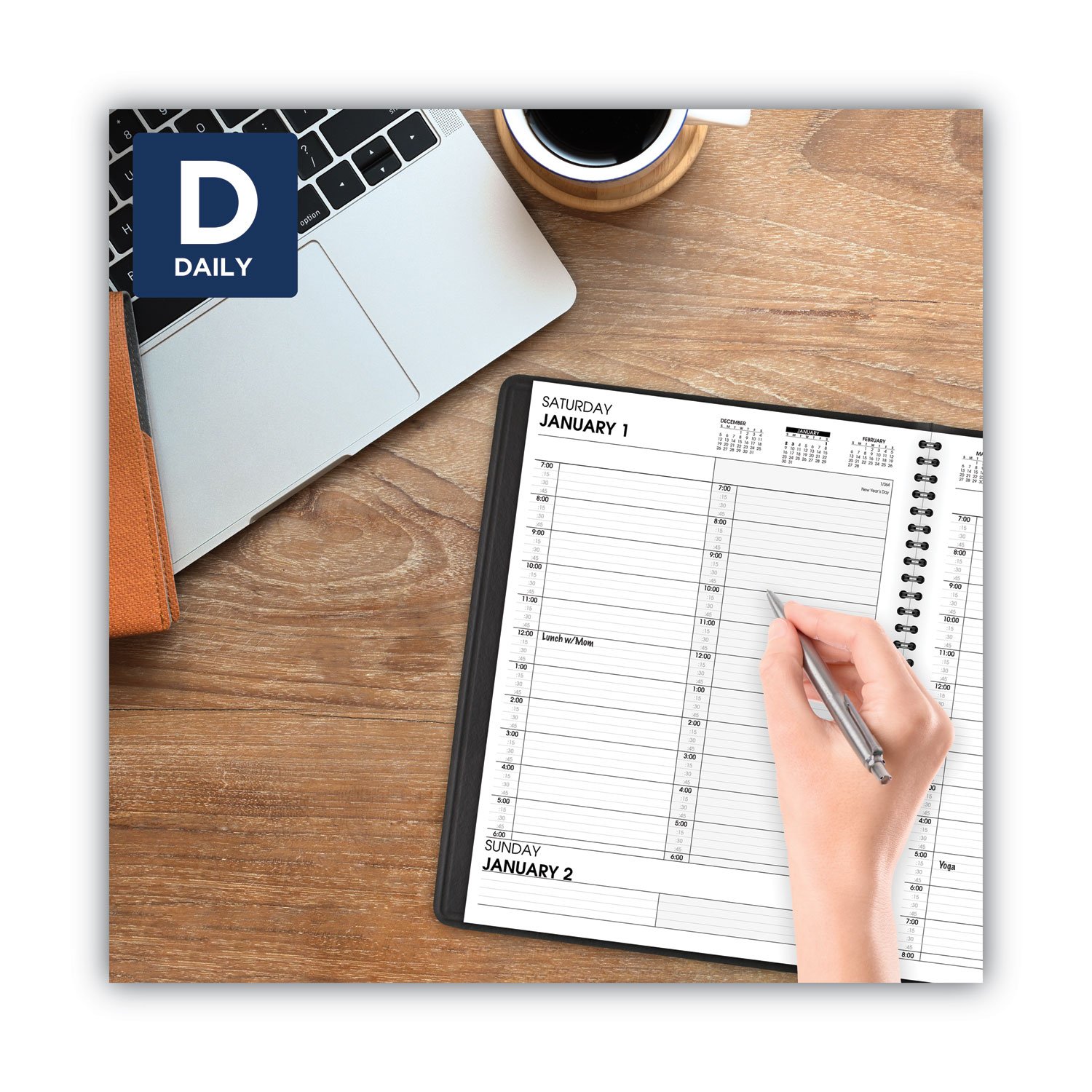 AT-A-GLANCE® Two-Person Group Daily Appointment Book - Image 7