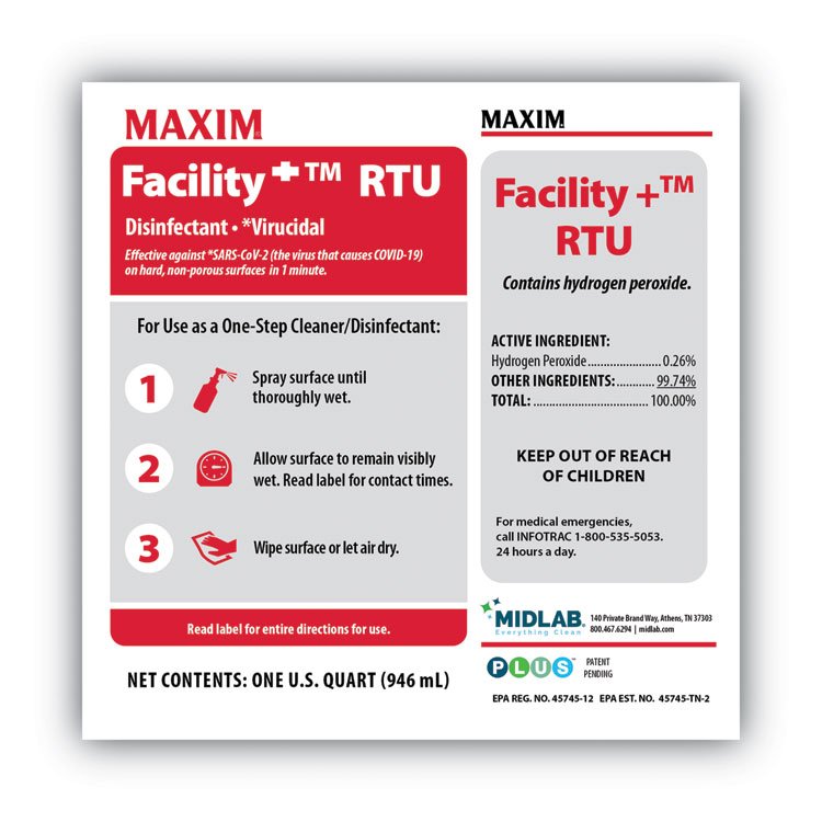Maxim® Facility+ RTU Disinfectant - Image 4