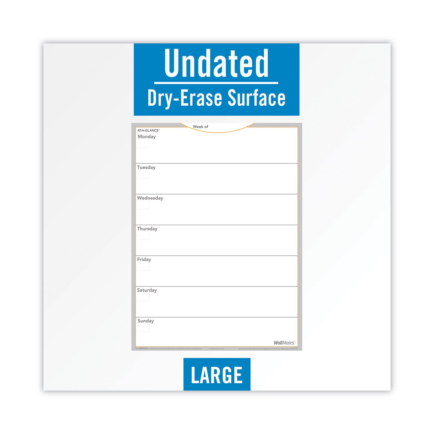 AT-A-GLANCE® WallMates® Self-Adhesive Dry Erase Planning Surfaces - Image 4