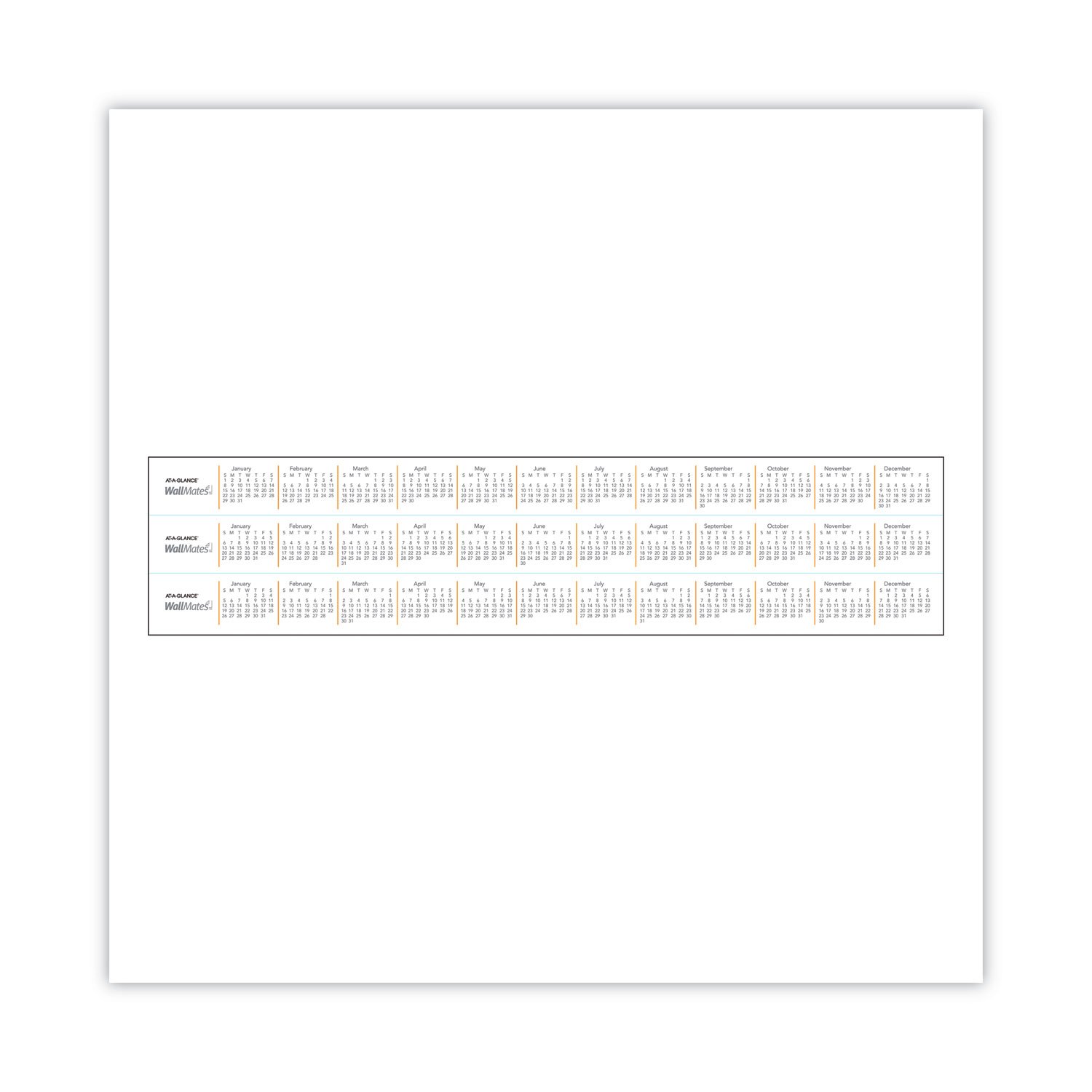 AT-A-GLANCE® WallMates® Self-Adhesive Dry Erase Planning Surfaces - Image 2