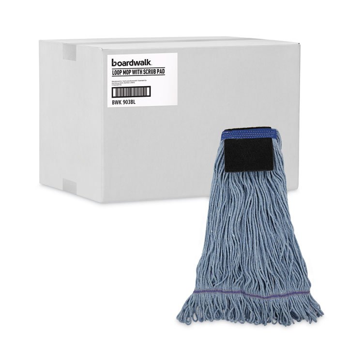 Boardwalk® Loop-End Mop with Scrub Pad - Image 9