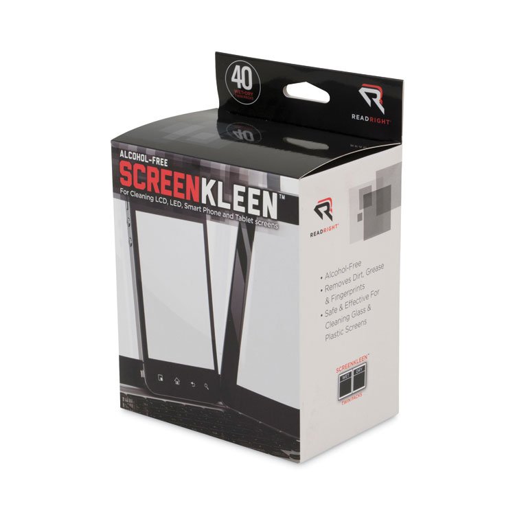 Read Right® Alcohol-Free ScreenKleen™ Wipes - Image 2