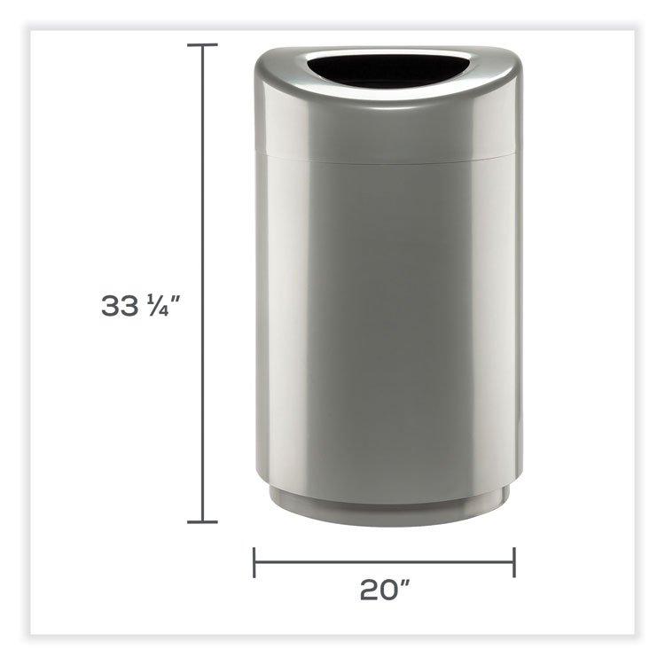 Safco® Open Top Round Waste Receptacle - Image 2