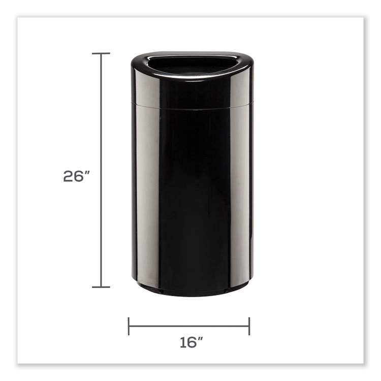 Safco® Open Top Oval Waste Receptacle - Image 3