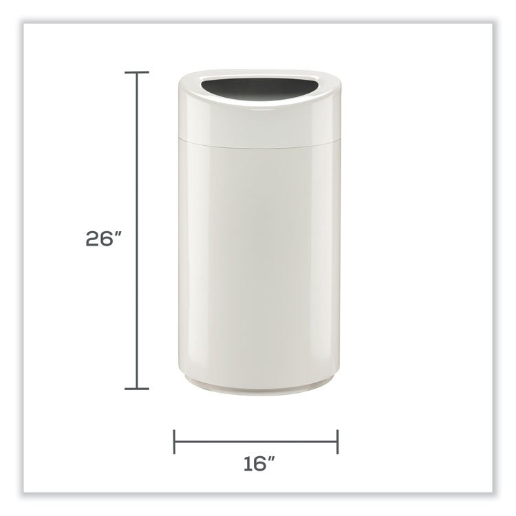 Safco® Open Top Oval Waste Receptacle - Image 3