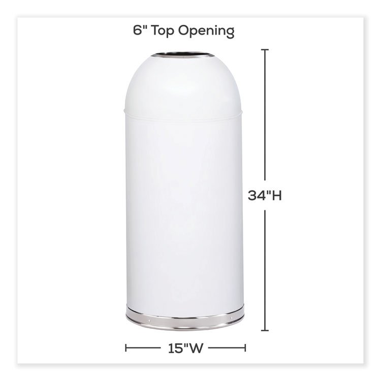 Safco® Open Top Dome Receptacle - Image 2