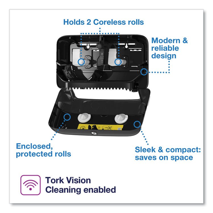 Tork® Elevation® Coreless High Capacity Bath Tissue Dispenser - Image 2