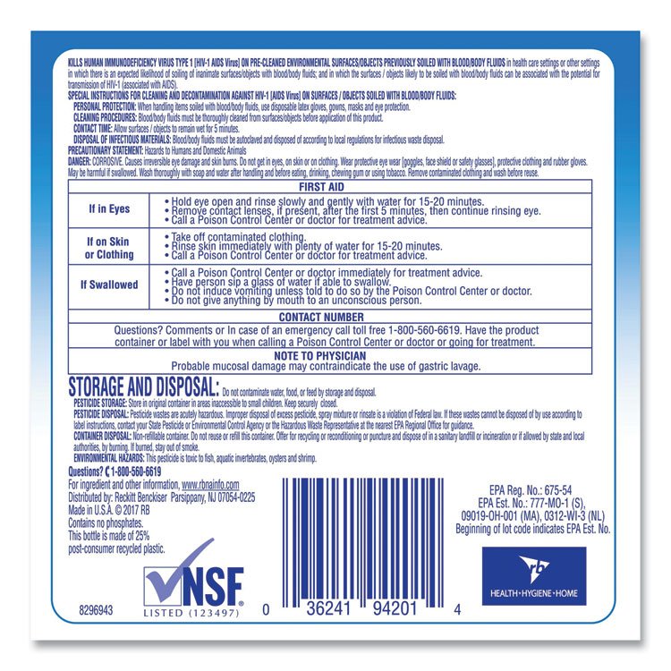 Professional LYSOL® Brand Disinfectant Heavy-Duty Bathroom Cleaner Concentrate - Image 6