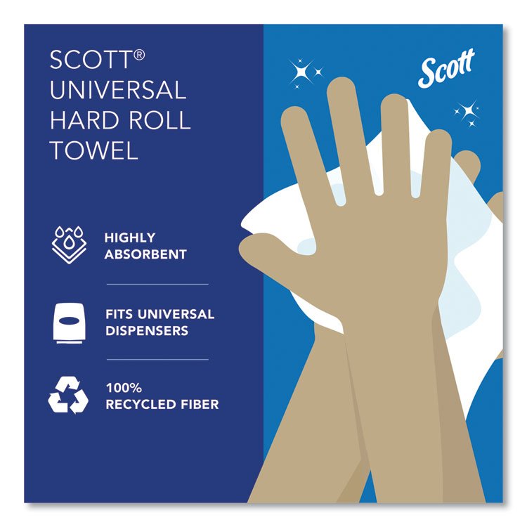 Scott® Essential 100% Recycled Fiber Hard Roll Towel - Image 11