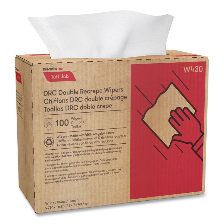 Cascades PRO Tuff-Job Double Recrepe Wiper - Image 2