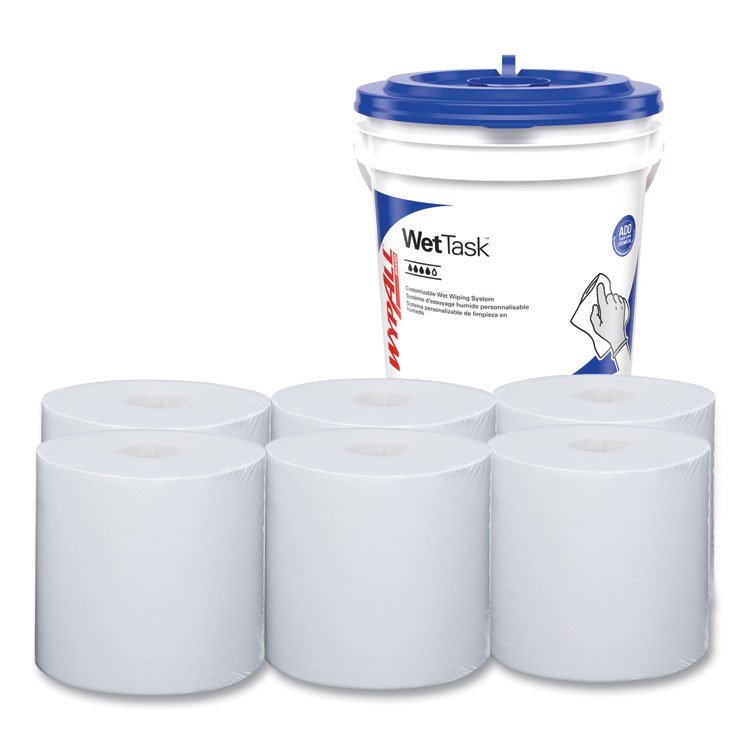 WypAll® Power Clean Wipers WetTask™ Customizable Wet Wiping System