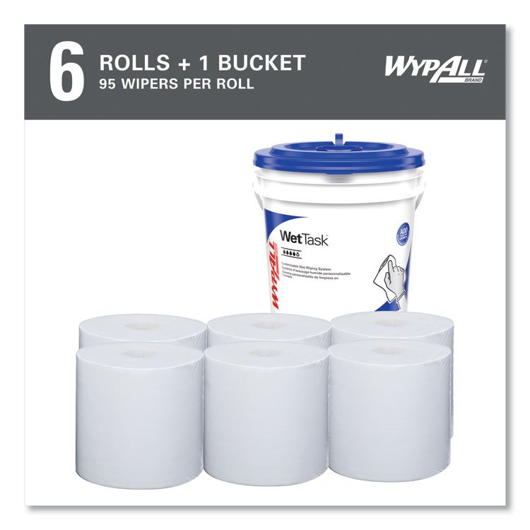 WypAll® Power Clean Wipers WetTask™ Customizable Wet Wiping System - Image 5