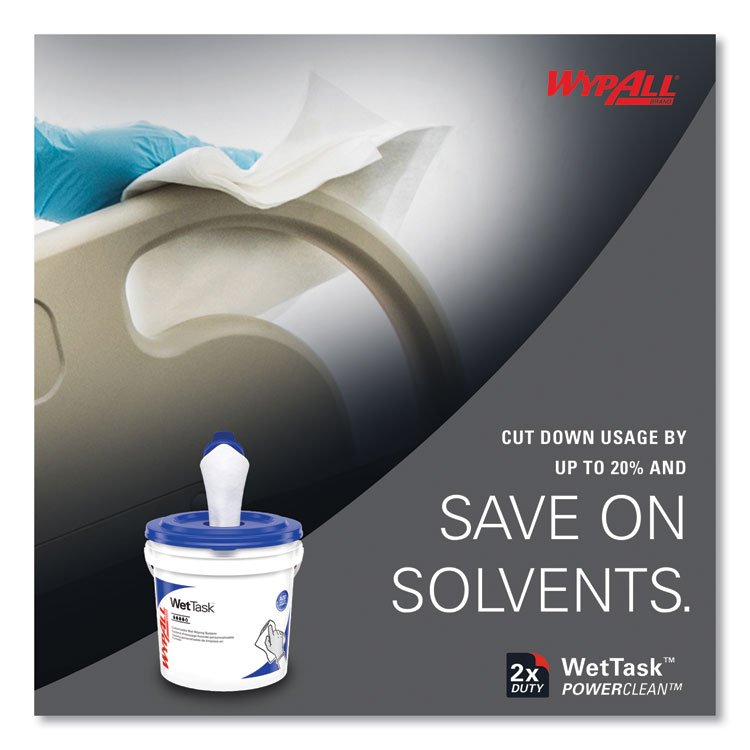WypAll® Power Clean Wipers WetTask™ Customizable Wet Wiping System - Image 8