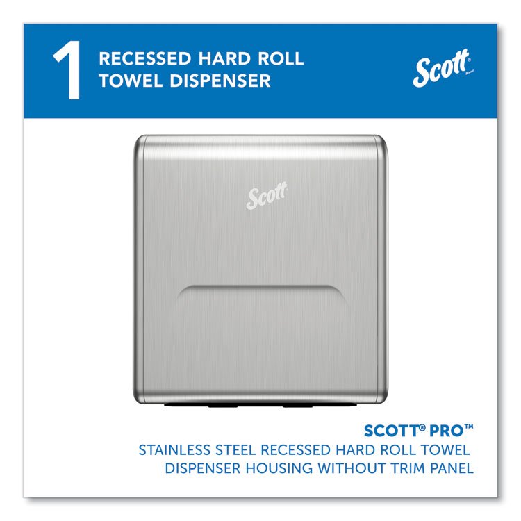 Scott® Mod* Stainless Steel Recessed Dispenser Housing - Image 2
