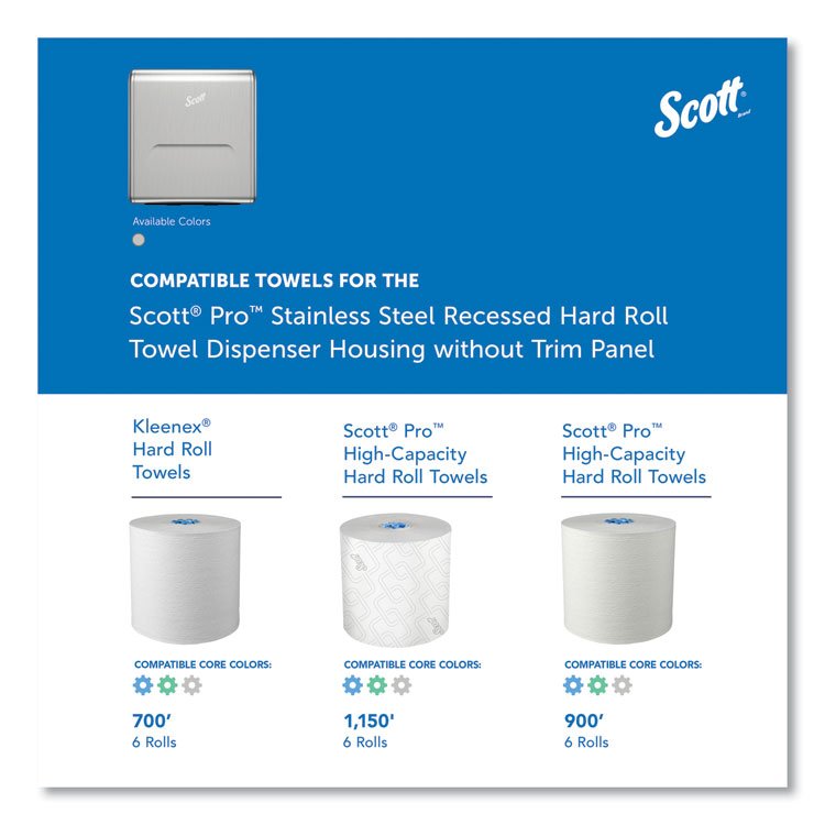Scott® Mod* Stainless Steel Recessed Dispenser Housing - Image 9