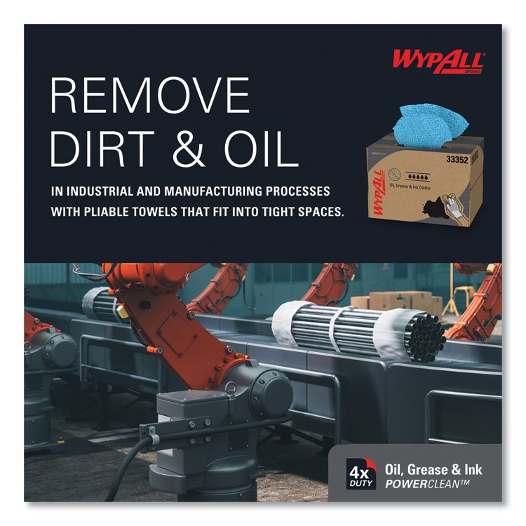 WypAll® Power Clean Oil, Grease & Ink Cloths - Image 7